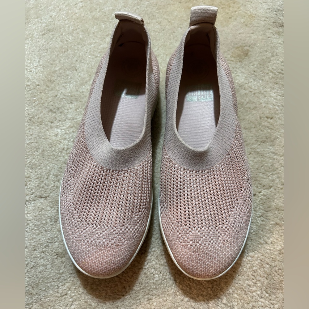 Women's Slip-On FitFlop Knit Sneakers - Pink